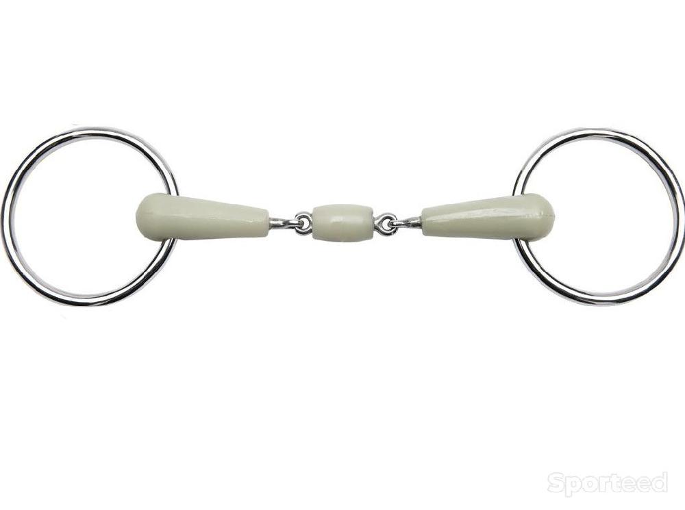 Equitation - Mors 2 Anneaux Flexi Double Brisure 135mm - photo 1