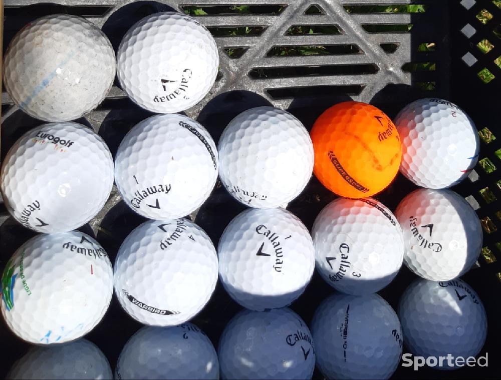 Golf - Lot de 21 balles de golf d'occasion blanches/couleurs Callaway  - photo 1