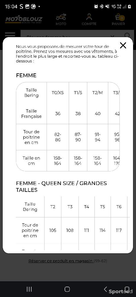 Moto route - Blouson moto femme BERING T4,* - photo 4