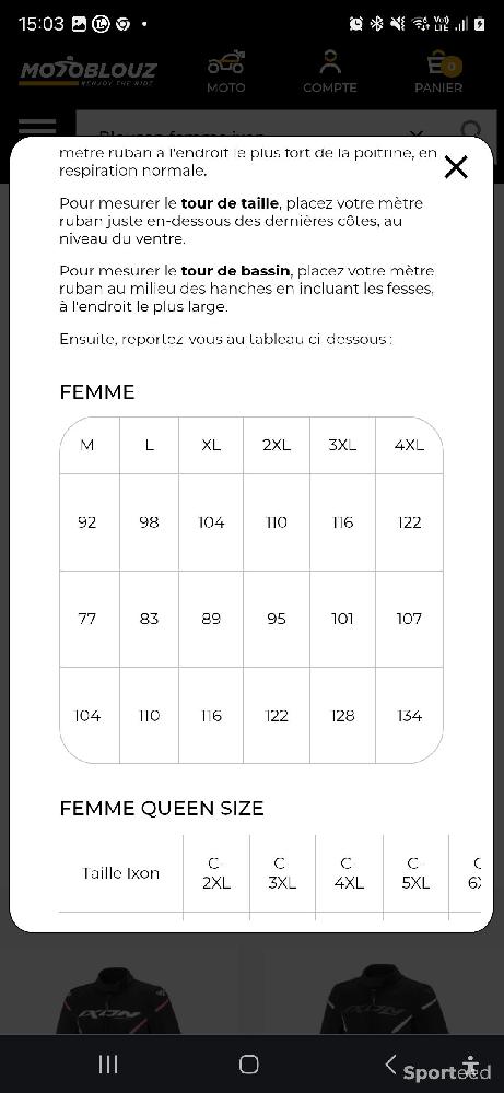 Moto route - Blouson moto femme T3 - photo 3