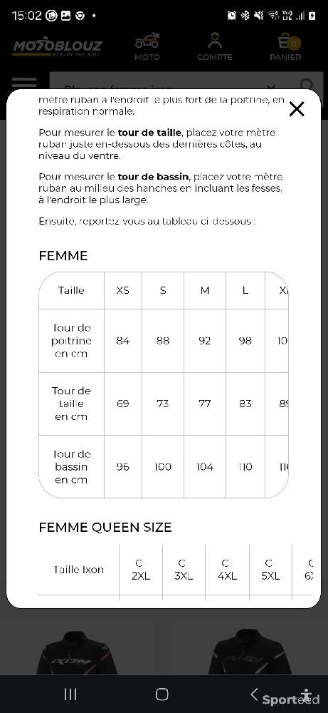 Moto route - Blouson moto femme T3 - photo 4