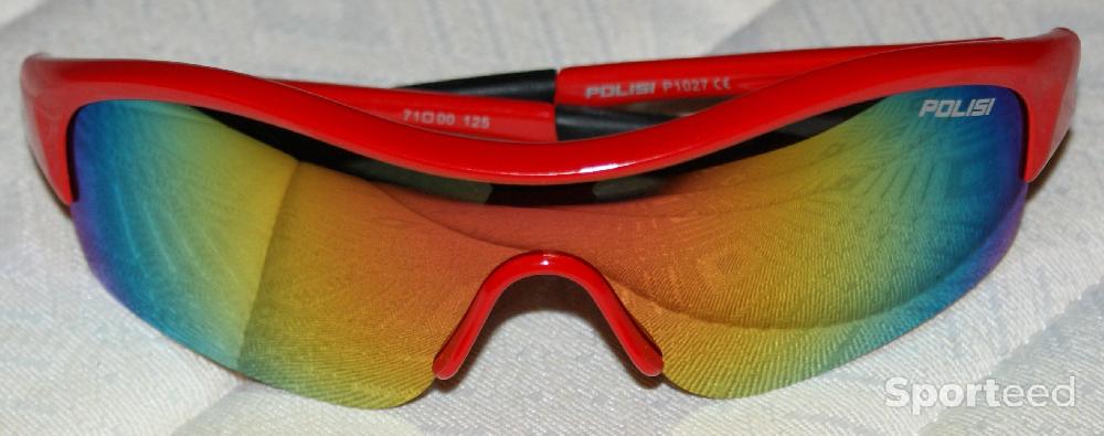Vélo route - Lunettes de sport - marque 'polisi' - rouge - photo 1