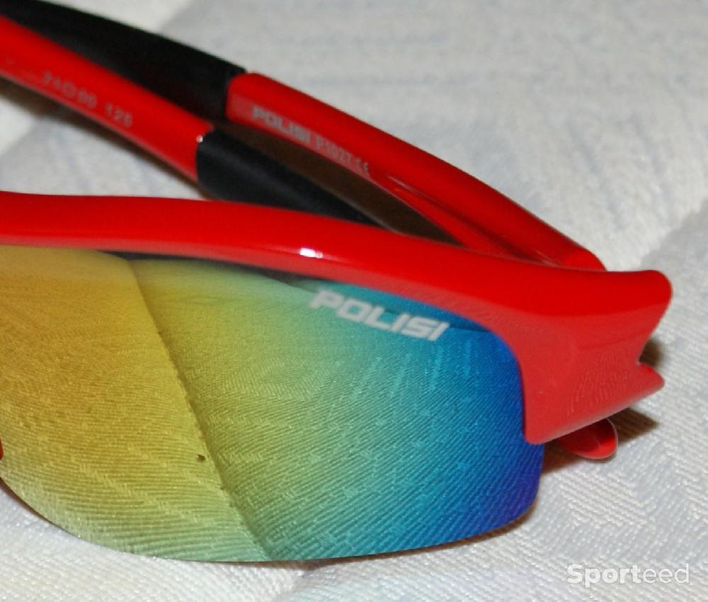 Vélo route - Lunettes de sport - marque 'polisi' - rouge - photo 4