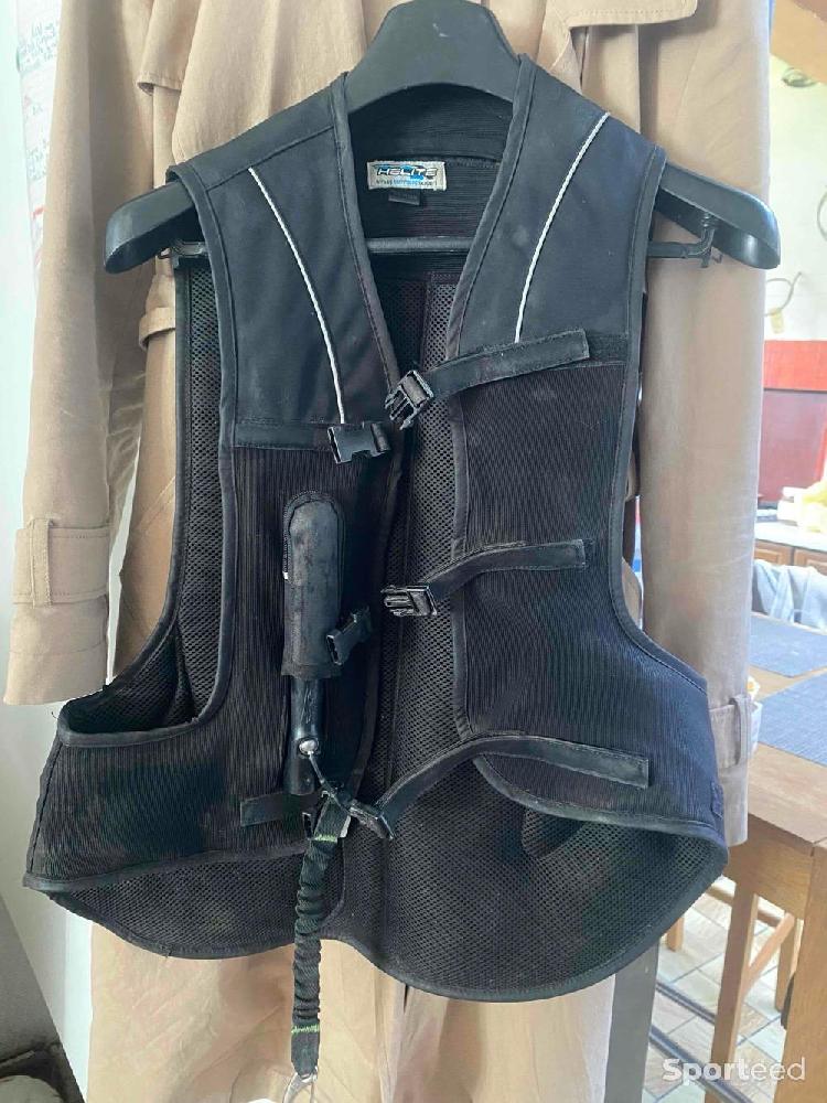 Equitation - Gilet de protection EQUI-THÈME “Air”- gilet air bag - taille 14 ans + 3 cartouche - photo 1