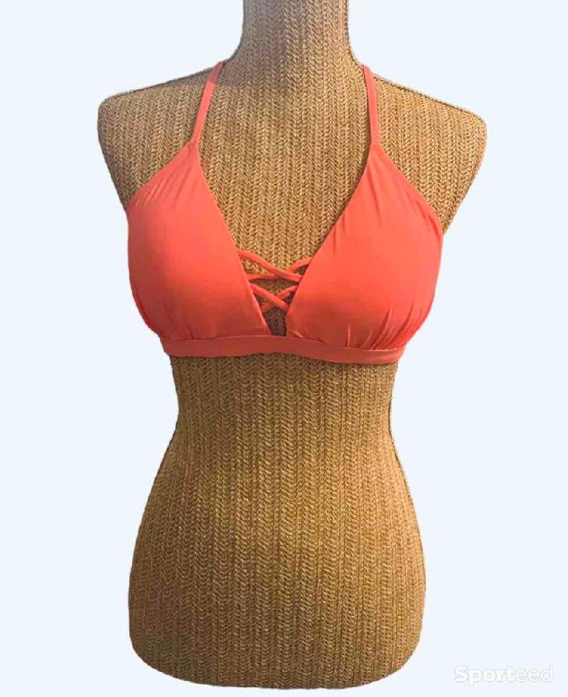 Natation - Haut de maillot de bain à coque corail Ardène Swim - photo 1