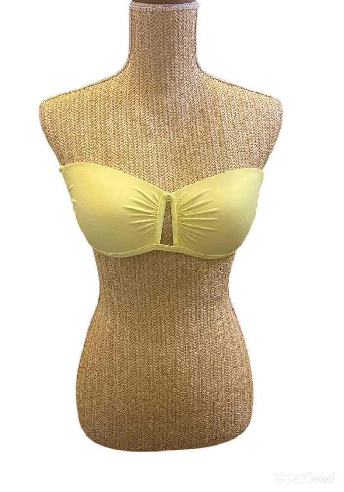 Natation - Haut de maillot de bain à coque jaune fluo, Ardène Swim - photo 1