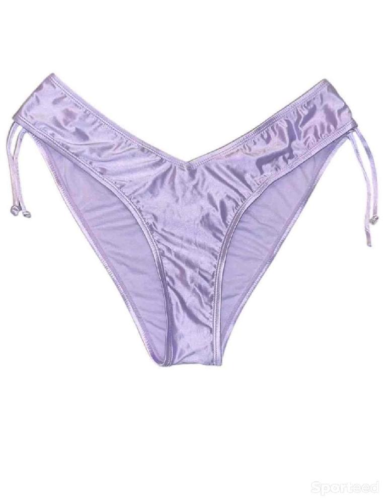 Natation - Bas de maillot de bain violet échancré Ardène Swim - photo 1