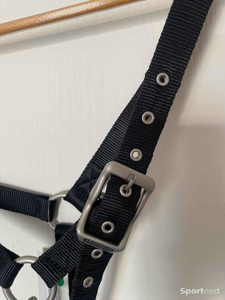 Equitation - Licol « Nylon » Cheval noir - photo 3