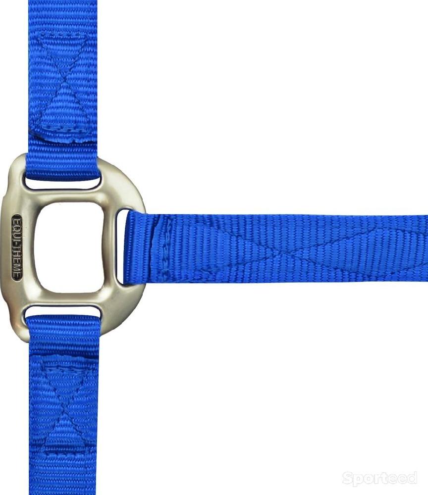 Equitation - Licol « Nylon » Cheval bleu - photo 1