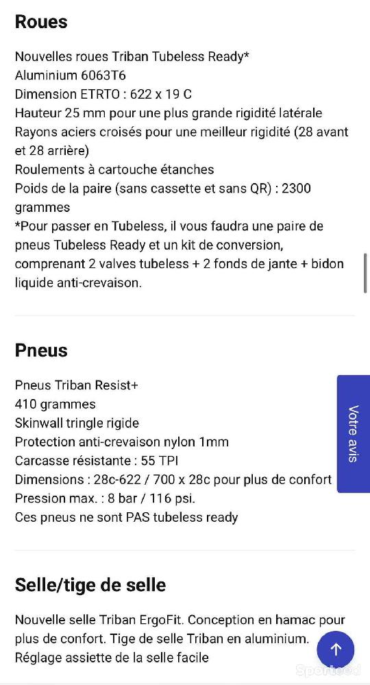 Vélo route - Vélo de route Triban RC500 - photo 5