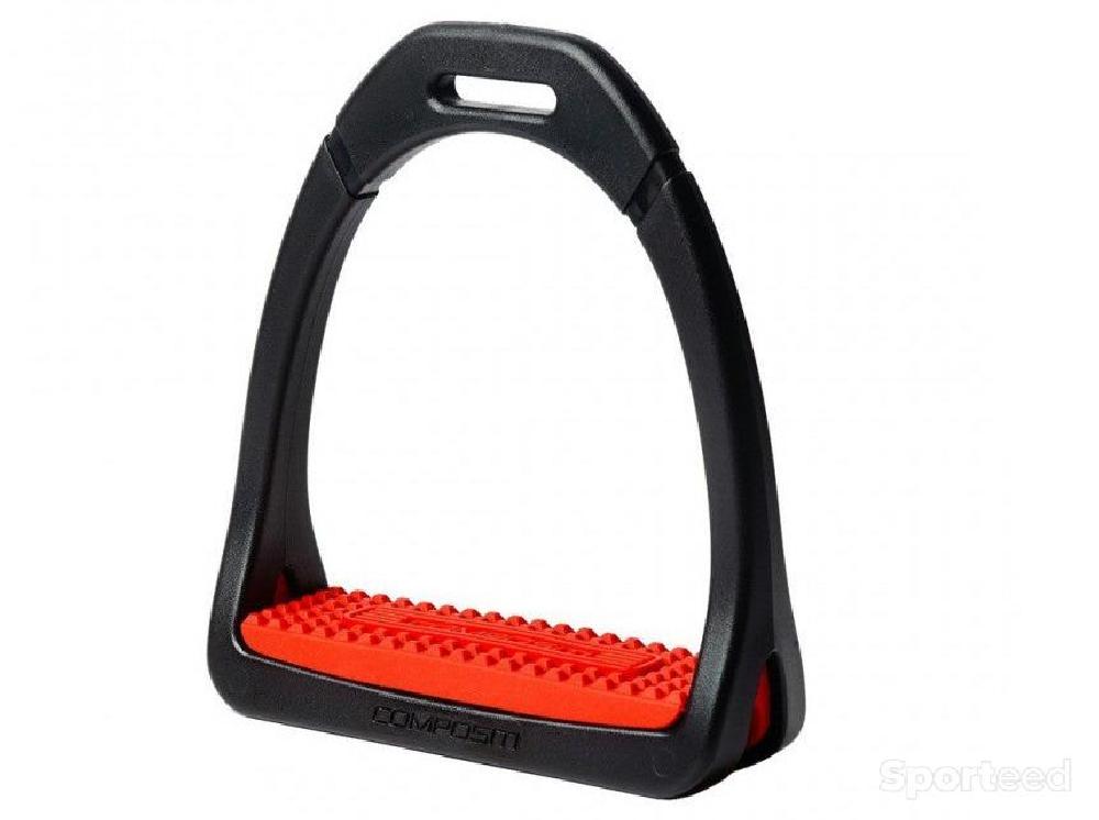 Equitation - Etriers « Premium » rouge adulte - photo 1