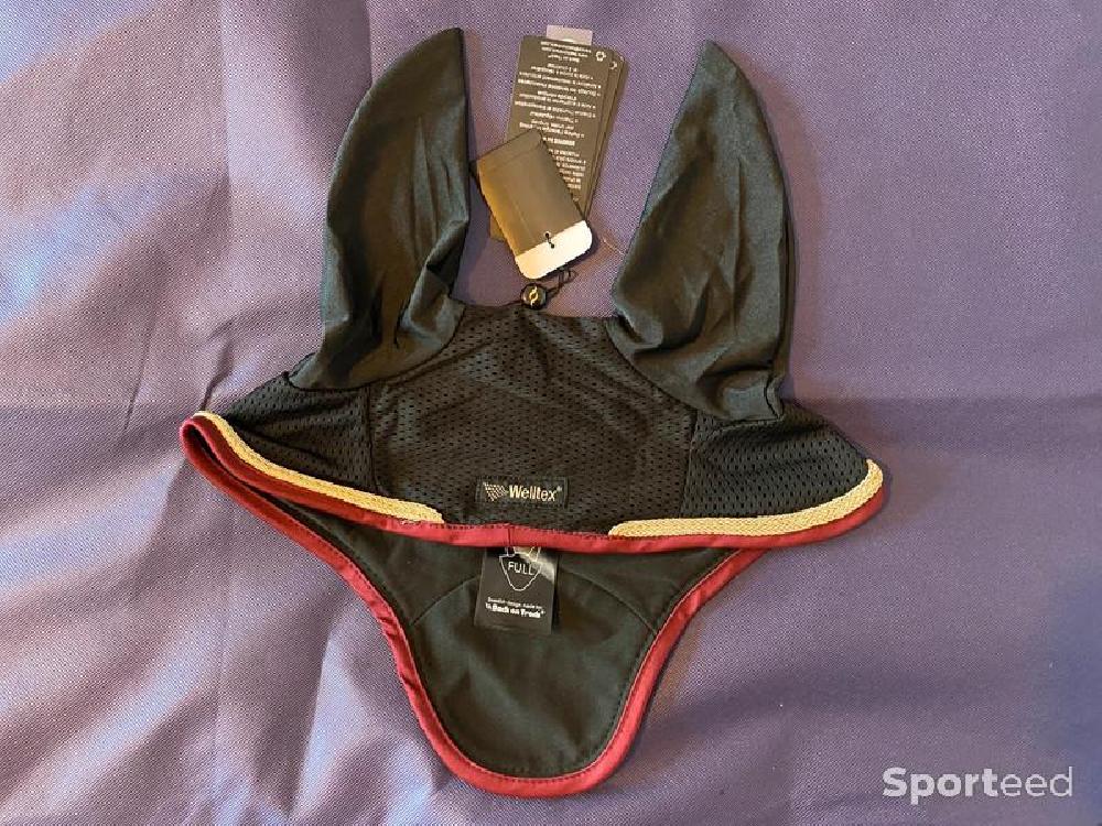 Equitation - Bonnet Chasse-mouches « Night Collection » rouge - photo 2