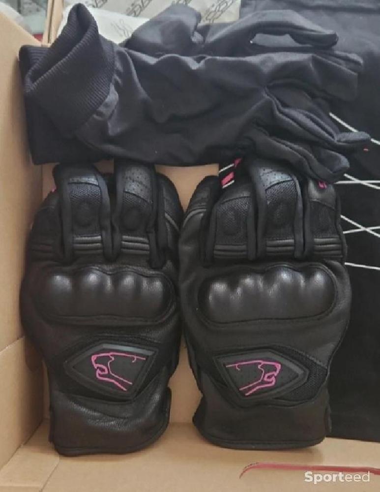 Moto route - Ensemble gants coqués doublés + tour de cou Bering  - photo 2