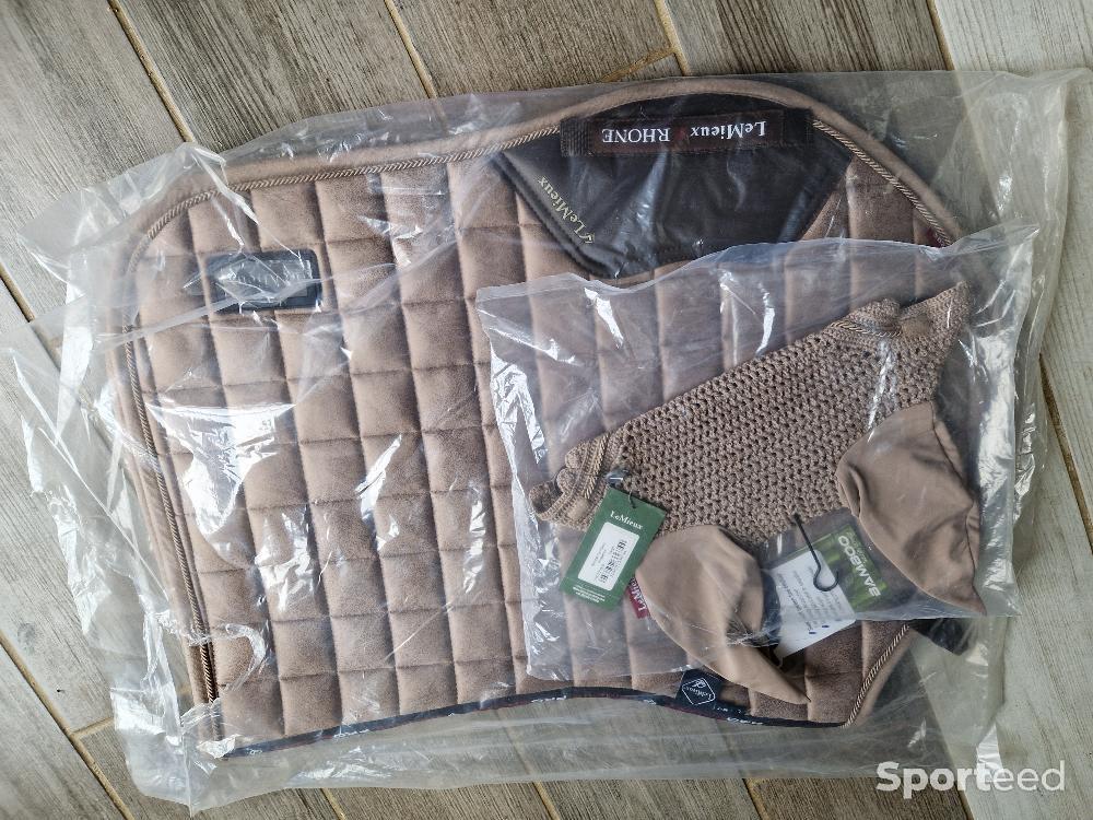 Equitation - Ensemble tapis et bonnet lemieux neuf - photo 1