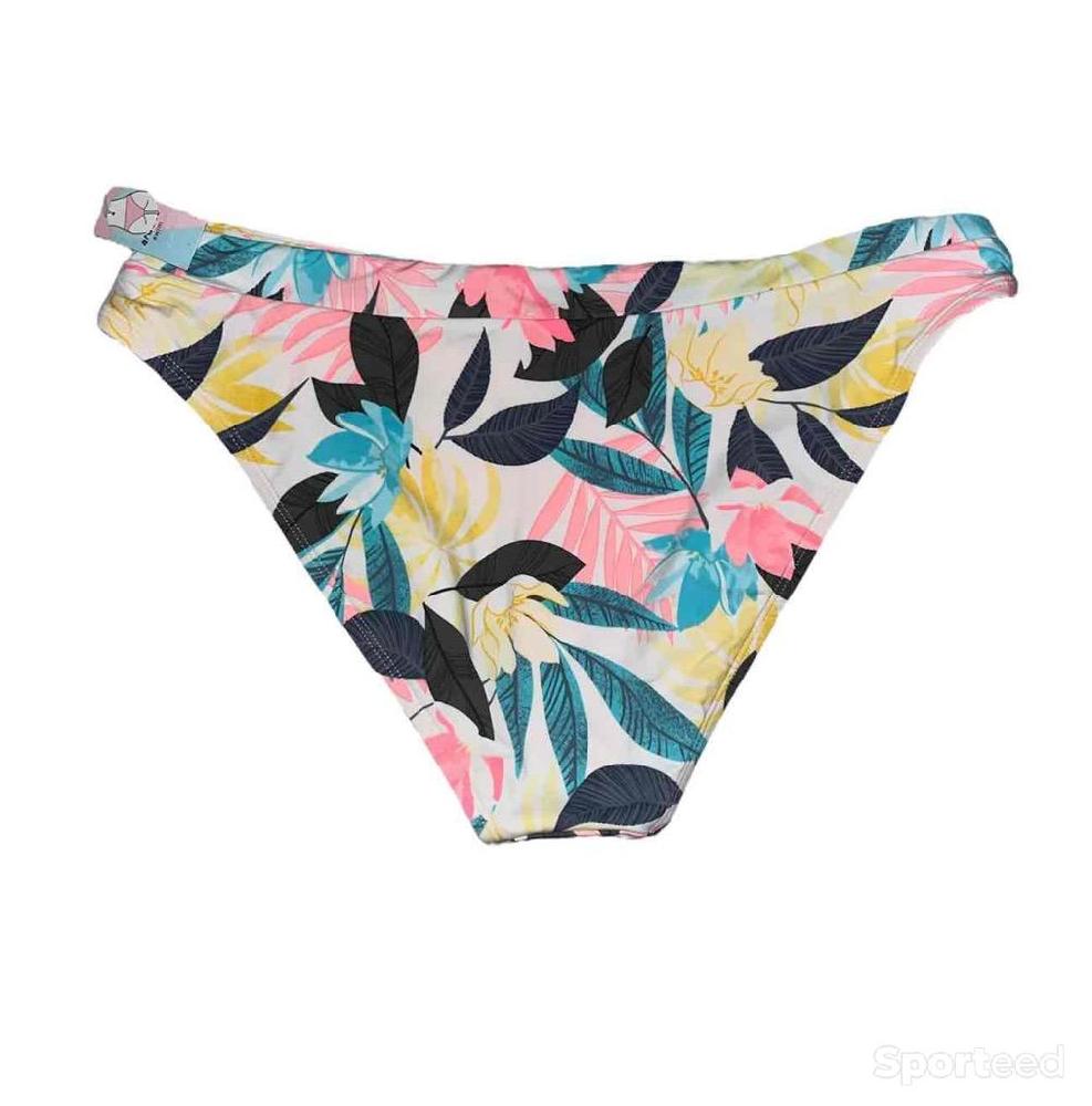 Natation - Bas maillot de bain motif floral coupe échancrée Ardène Swim - photo 2