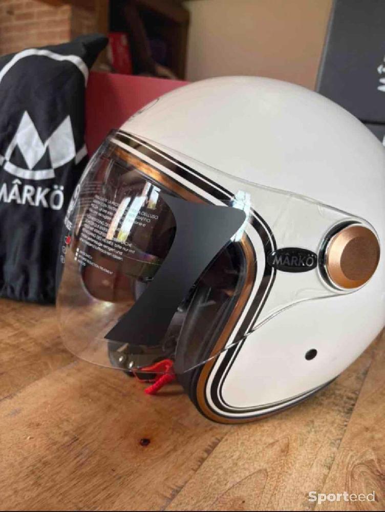Moto route - MARKO - Casque Boréal Beige moto - photo 2