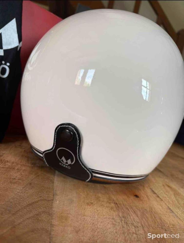 Moto route - MARKO - Casque Boréal Beige moto - photo 3
