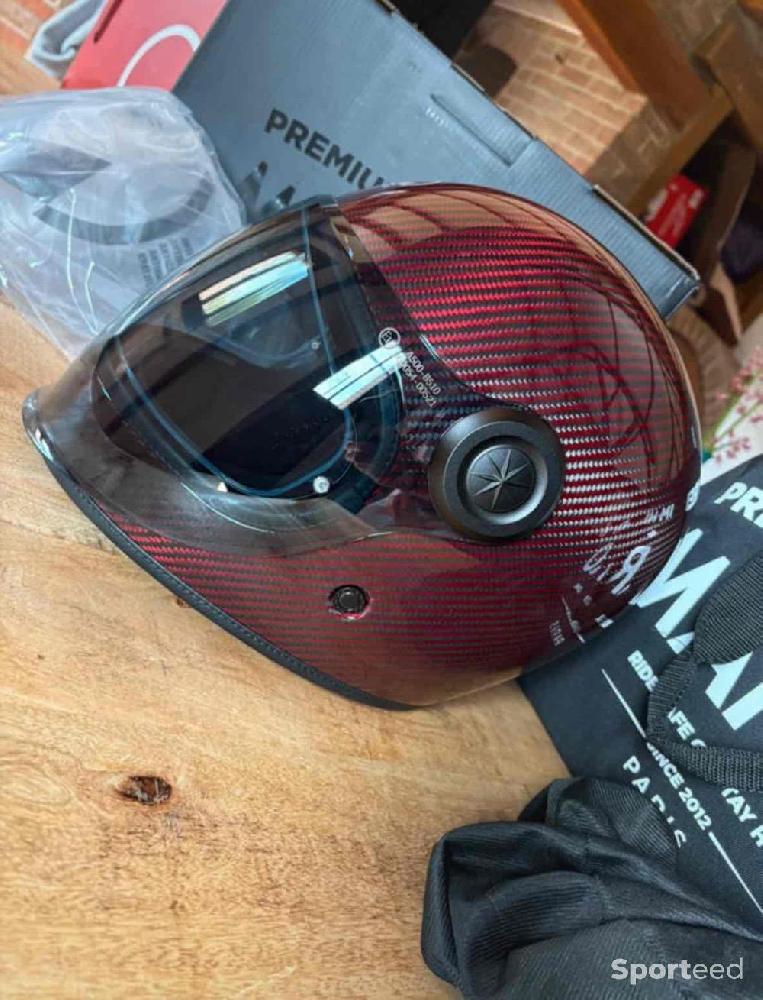 Moto route - Casque moto Dark Side Carbon - Mârkö Helmets moto - photo 1