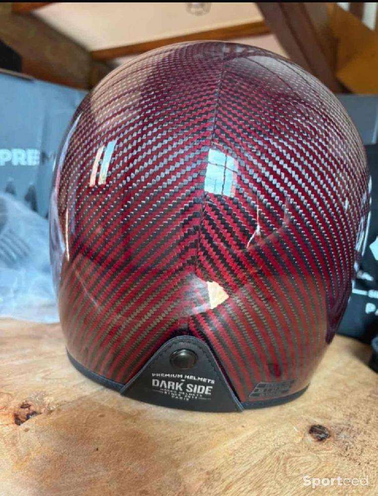 Moto route - Casque moto Dark Side Carbon - Mârkö Helmets moto - photo 4