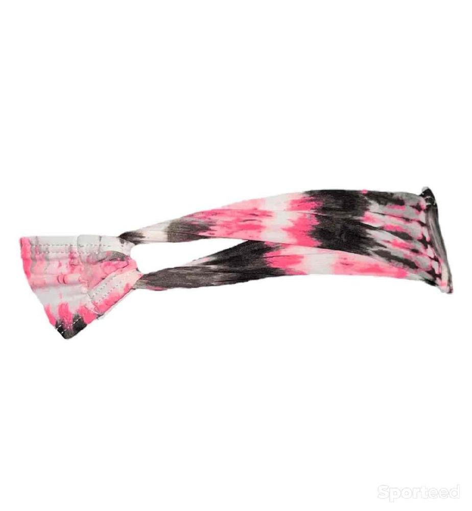 Natation - Bas maillot de bain tie-dye rose et marron Ardène Swim - photo 2