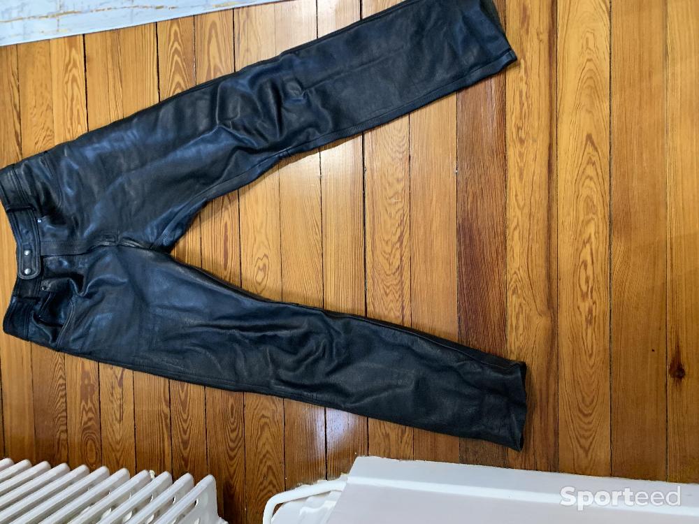 Moto route - PANTALON MOTO ROUTE  CUIR - photo 1