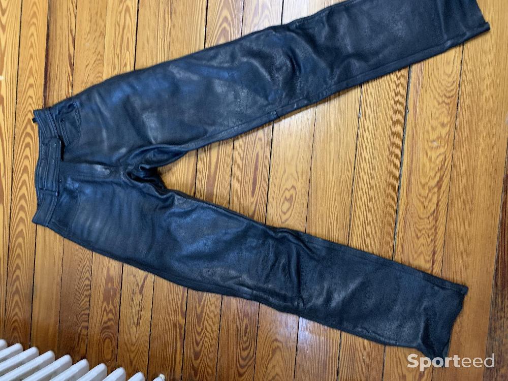 Moto route - PANTALON MOTO ROUTE  CUIR FEMME - photo 1