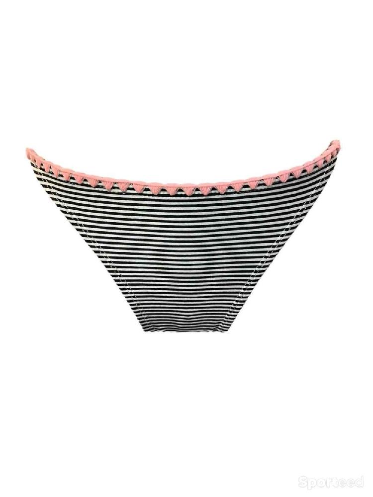 Natation - Bas maillot de bain à rayures Noir et Blanche Ardène Swim - photo 1