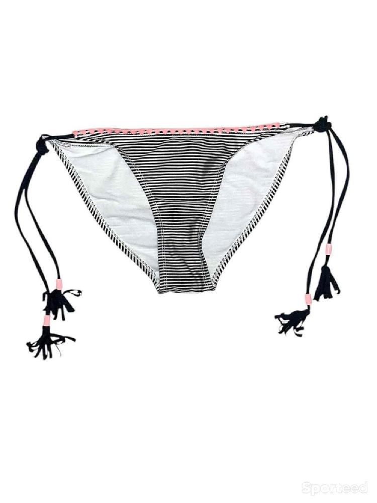 Natation - Bas maillot de bain à rayures Noir et Blanche Ardène Swim - photo 2