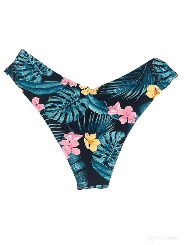 Natation - Bas maillot de bain motif floral échancré Ardène Swim - photo 2