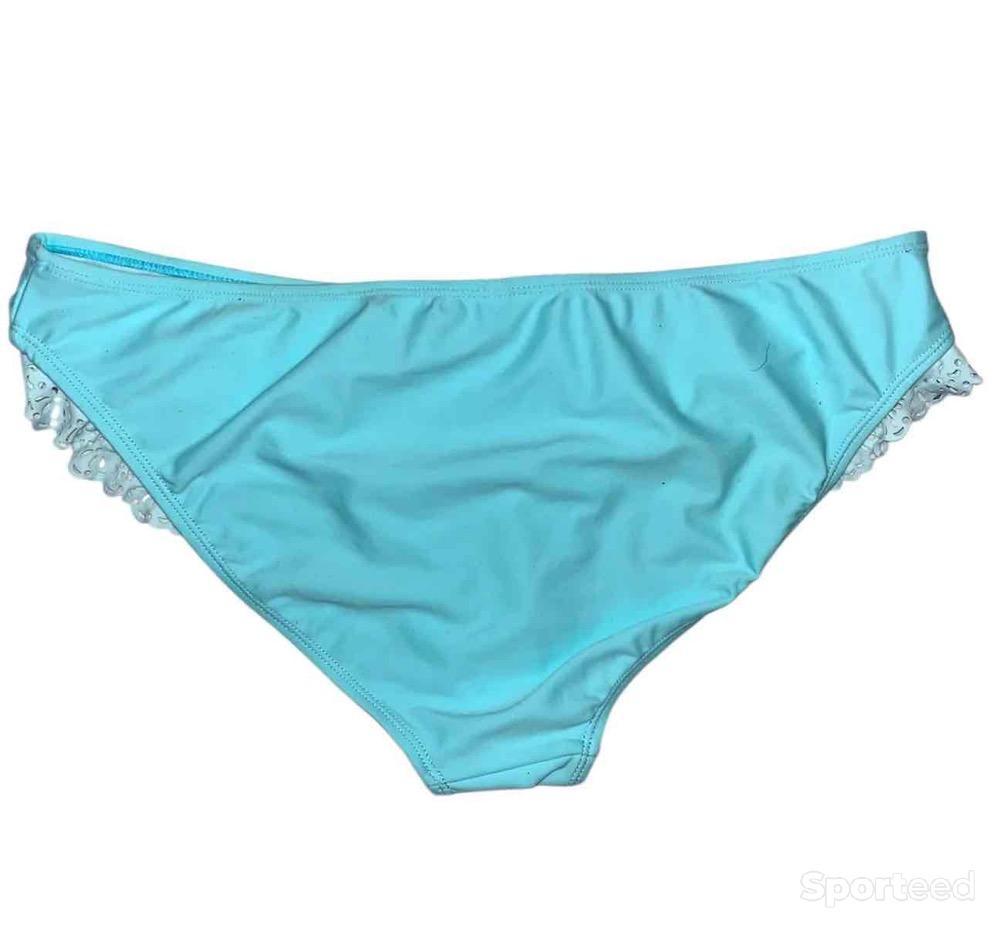 Natation - Bas maillot de bain bleu ciel détails en dentelle – Ardène Swim - photo 2