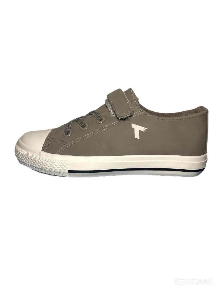 Sportswear - Baskets chaussures Tams Grise à scartch garçon - photo 1