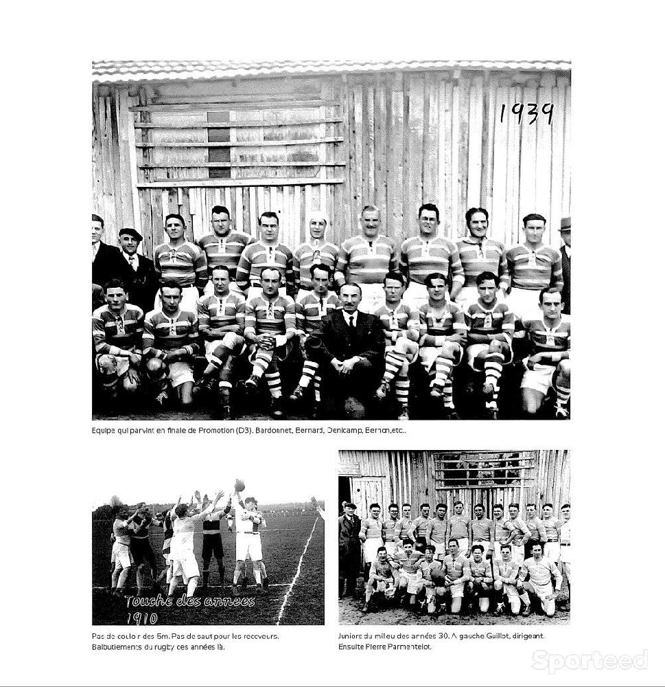 Librairie du sportif - Rugby d'antan ou l'histoire d'un club le FCMOULINS  - photo 1