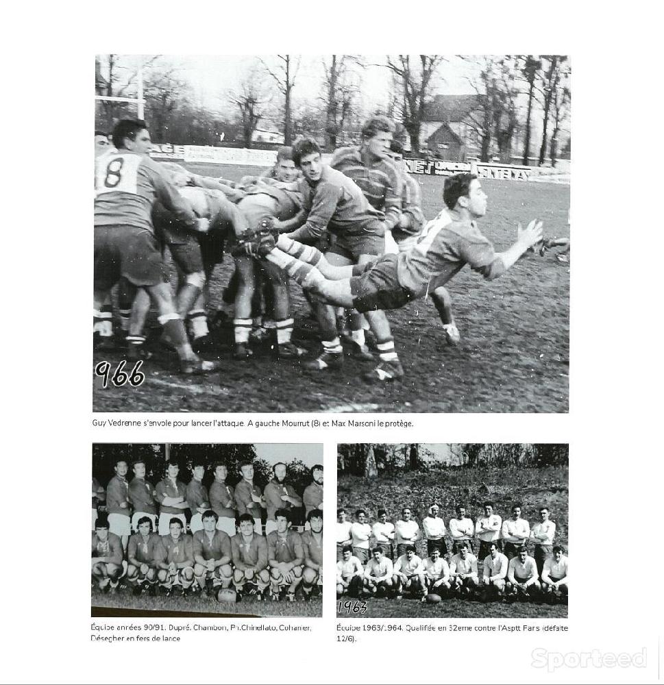 Librairie du sportif - Rugby d'antan ou l'histoire d'un club le FCMOULINS  - photo 2