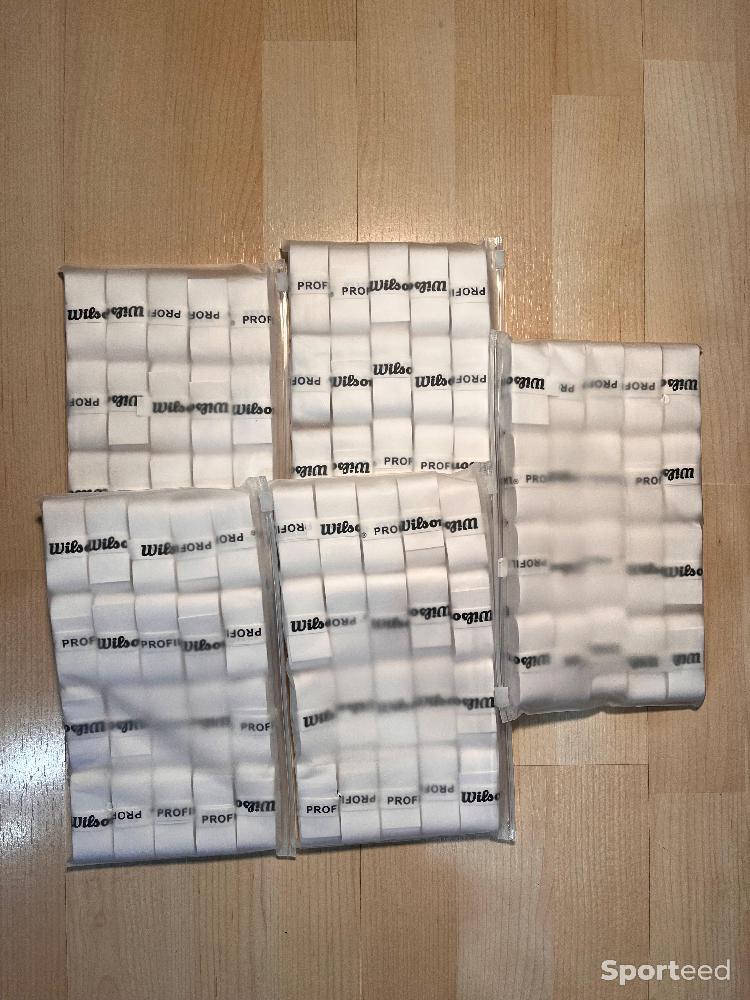 Padel - 5 packs de 20 surgrips Wilson blanc pour le Padel et le Tennis - photo 1