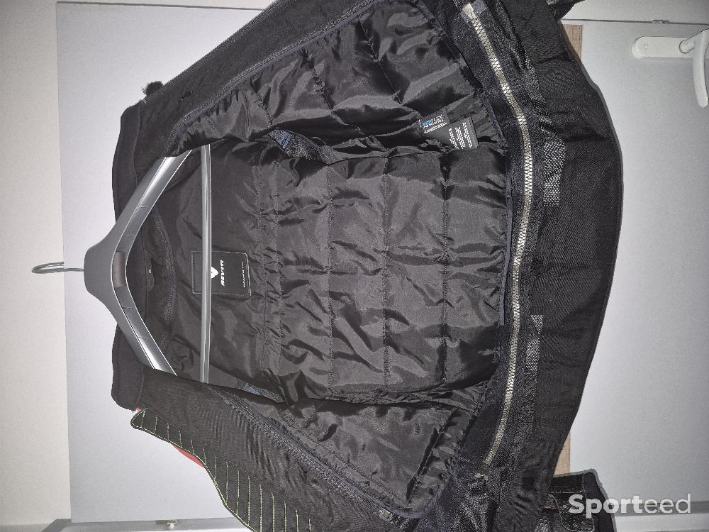 Moto route - Blouson moto Rev'it QUANTUM AIR Noir Rouge Fluo - photo 3