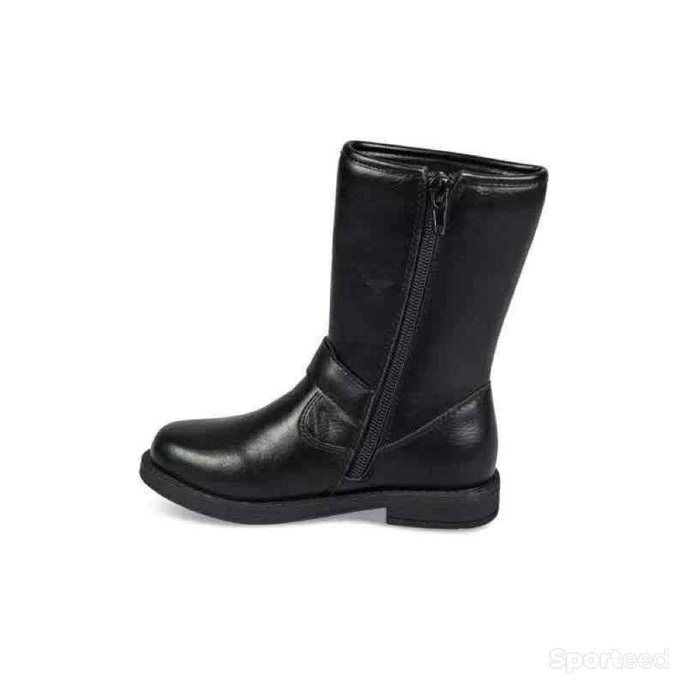 Sportswear - Bottines Nini & Girls noires avec cœurs, strass et sangle - photo 3