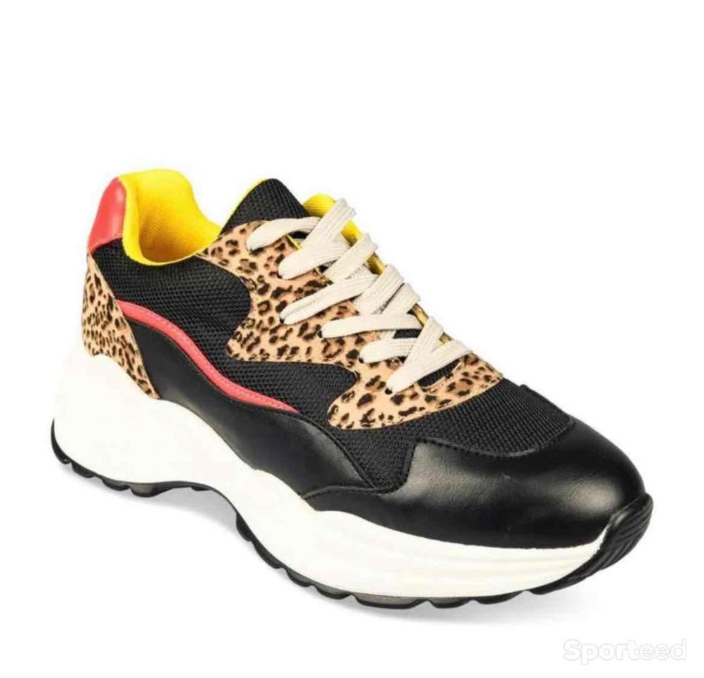 Sportswear - Basket Active Fashion noir motif léopard Femme - photo 1