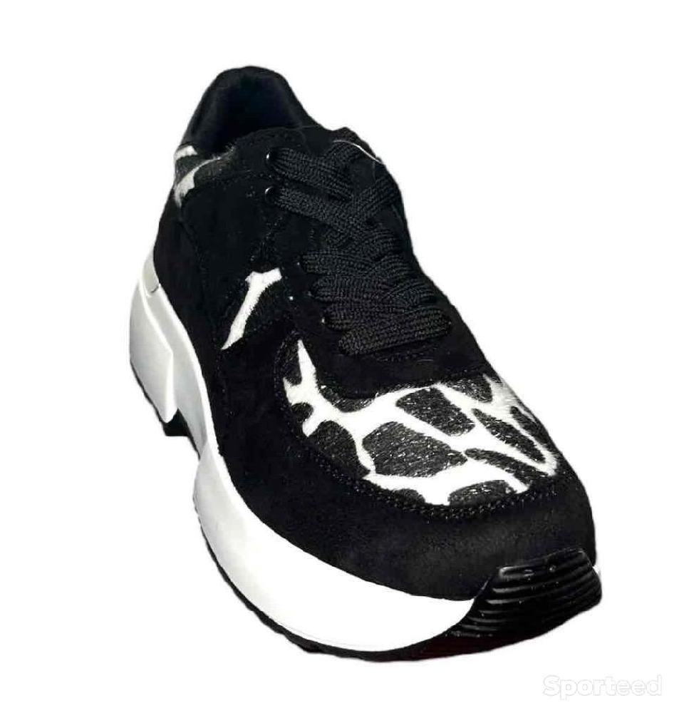 Sportswear - Chaussures Baskets Active Fashion Noir et Blanche Femme - photo 3
