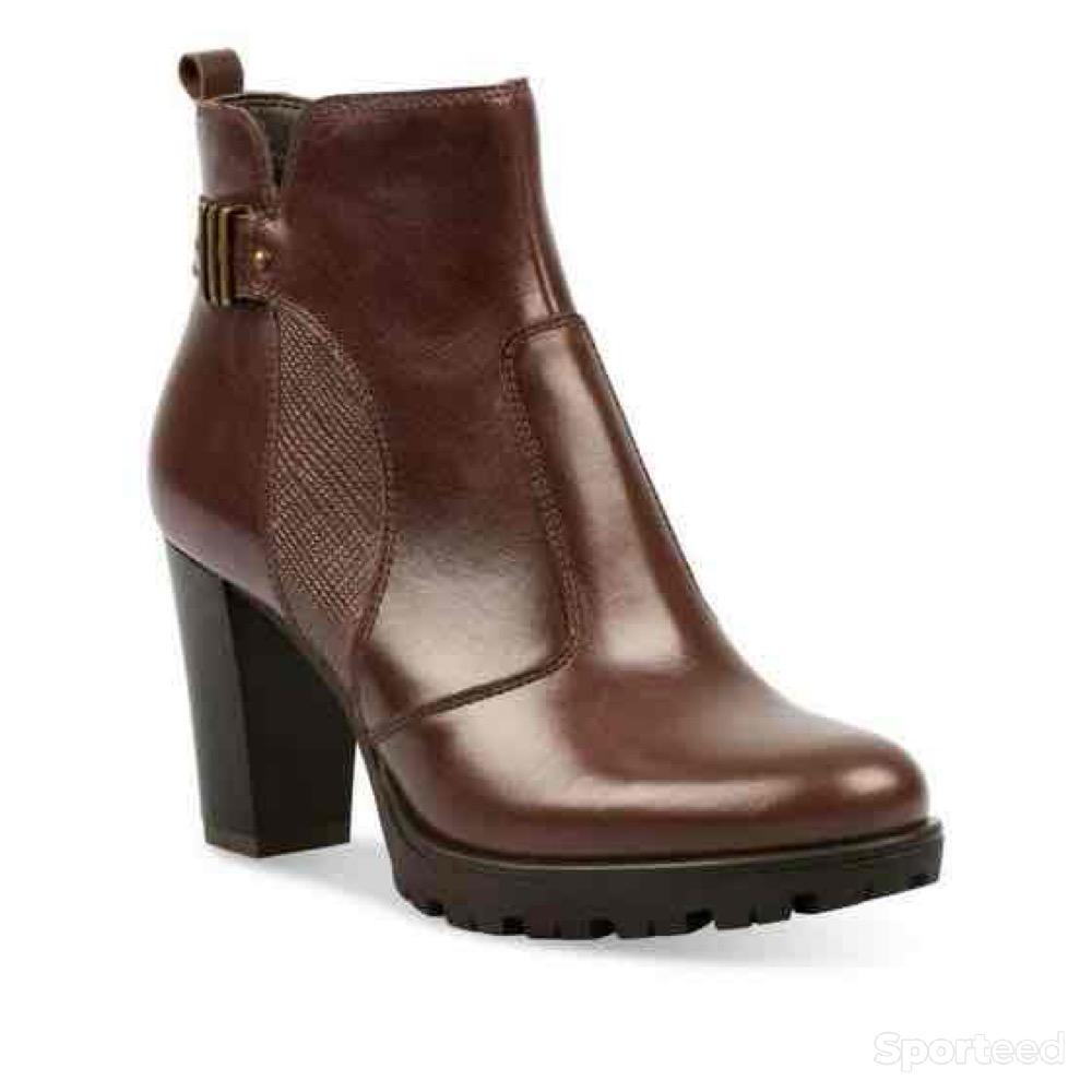 Sportswear - Bottines Atelier Mégis élégante Marron Cuir Véritable Femme - photo 2