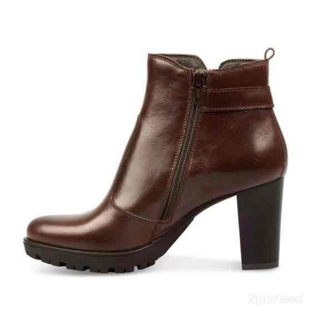 Sportswear - Bottines Atelier Mégis élégante Marron Cuir Véritable Femme - photo 3