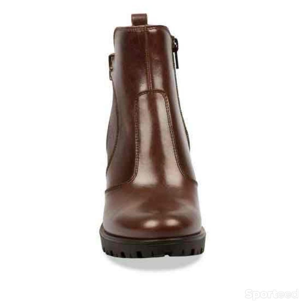 Sportswear - Bottines Atelier Mégis élégante Marron Cuir Véritable Femme - photo 4