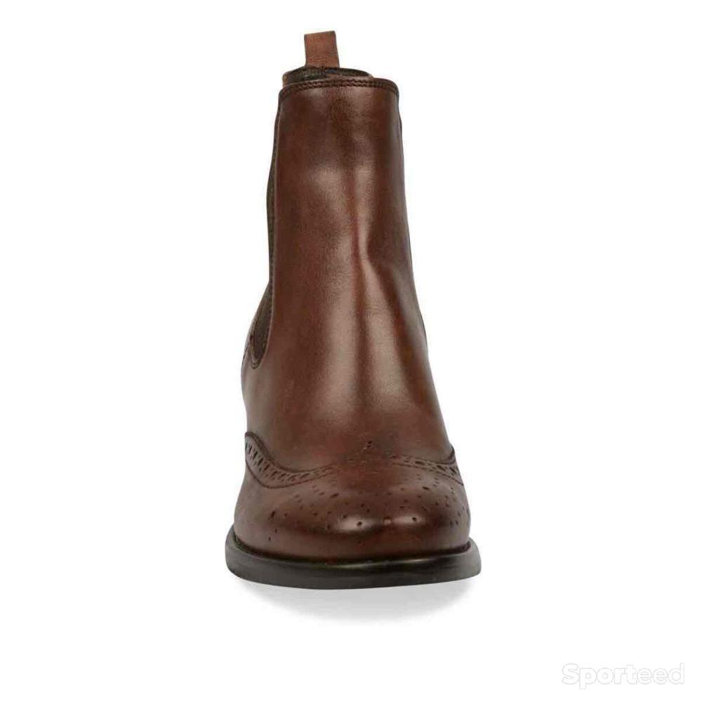 Sportswear - Bottines Atelier Mégis élégante Marron Cuir Véritable Femme - photo 3