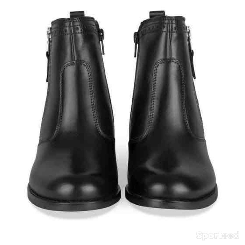 Sportswear - Bottines Atelier Mégis élégante Noir Cuir Véritable fermeture éclair Femme - photo 4