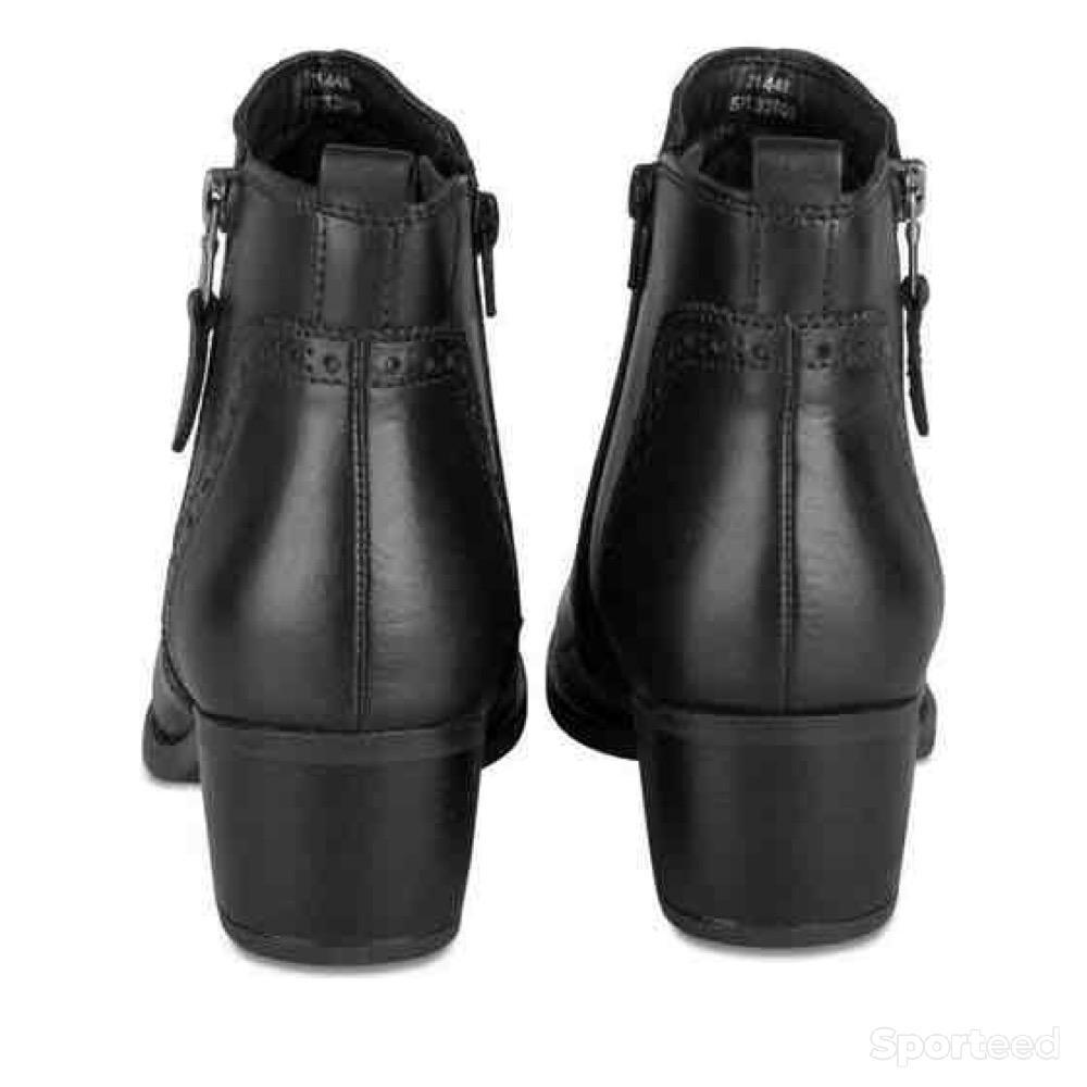Sportswear - Bottines Atelier Mégis élégante Noir Cuir Véritable fermeture éclair Femme - photo 5