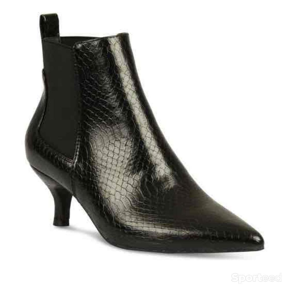 Sportswear - Bottines Sinéquanone Noir double fermeture élastique Femme - photo 1