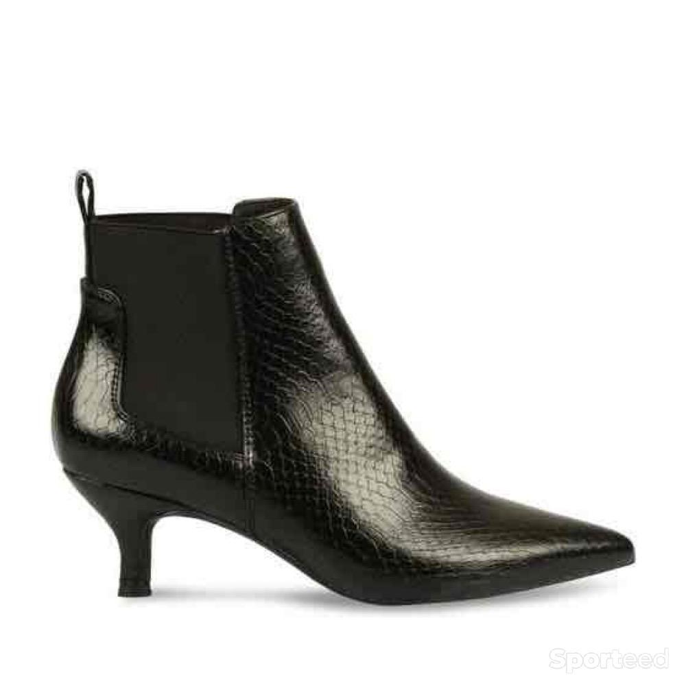 Sportswear - Bottines Sinéquanone Noir double fermeture élastique Femme - photo 2