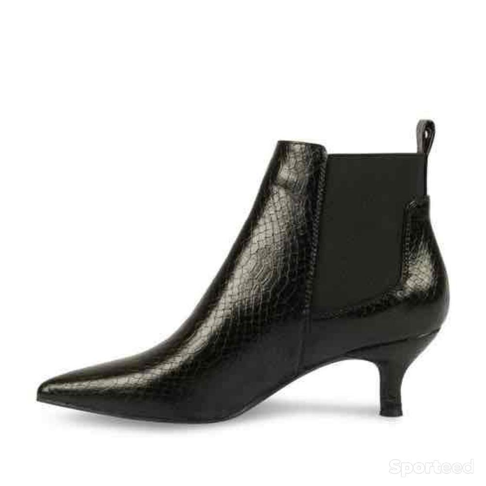 Sportswear - Bottines Sinéquanone Noir double fermeture élastique Femme - photo 3