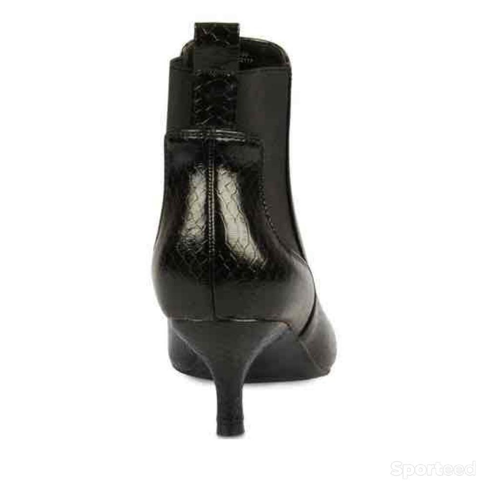 Sportswear - Bottines Sinéquanone Noir double fermeture élastique Femme - photo 5
