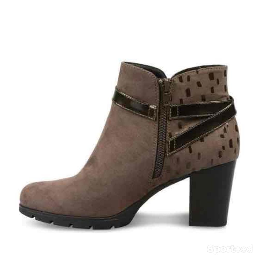 Sportswear - Bottine Neosoft Gris Daim Femme - photo 3