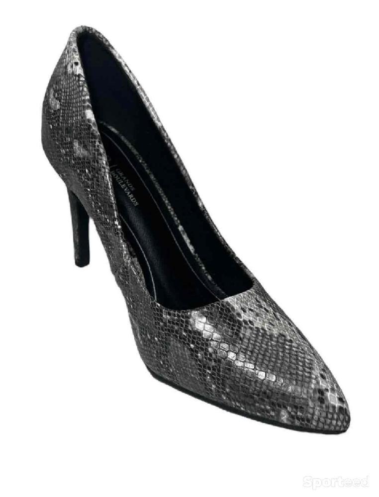 Sportswear - Escarpins Grands Boulevards Gris Python Femme - photo 1